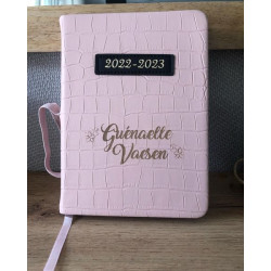 Agenda Rose Personnalisé