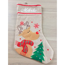 Chaussettes Noël Renne...