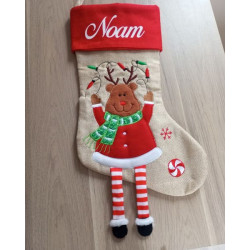 Chaussettes Noël Renne...