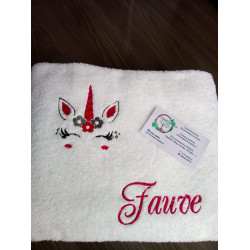 Serviette de bain 50x100 personnalisée