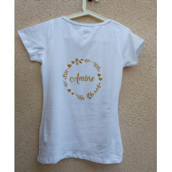 Tee shirt en flocage